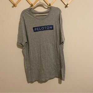 Peloton Men's Gray Logo Tee Shirt size XXL